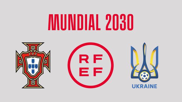 Portugal, España y Ucrania lanzan candidatura para el Mundial 2030. (Foto: RFEF)