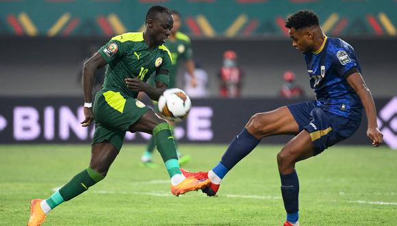 Senegal clasificó a cuartos de final tras vencer 1-0 a Cabo Verde. Foto: AFP.