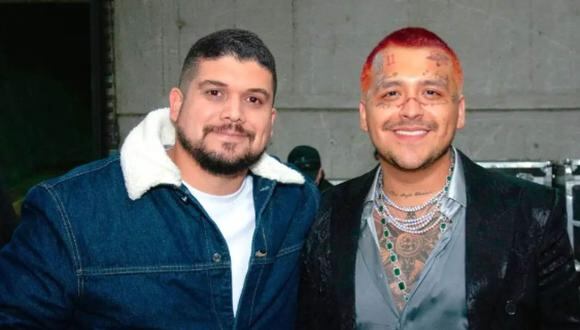 El famoso cantante Christian Nodal junto a su seguidor Alvin Gallardo (Foto: Alvin Gallardo/Instagram)