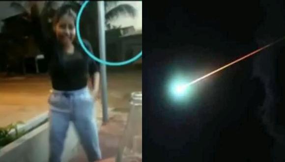 Un fenómeno extraño fue captado en el cielo de Iquitos en Loreto. (Foto: América Noticias)