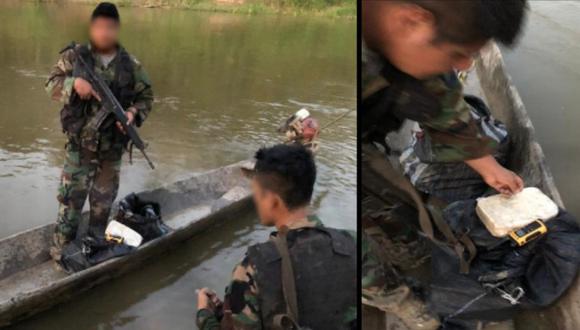 Ucayali: tres sujetos escapan de embarcación fluvial cargada con cocaína (Foto: PNP)