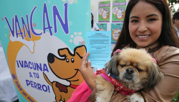 La campaña de vacunación antirrábica canina “Van Can”  se realizará hasta el 22 de marzo. (Foto: Minsa)