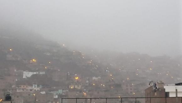 ¡Qué frío! Temperaturas mínimas acompañadas por densa neblina, intensa llovizna y humedad se reporta en distrito de Lima y Callao. (Foto: Senamhi)