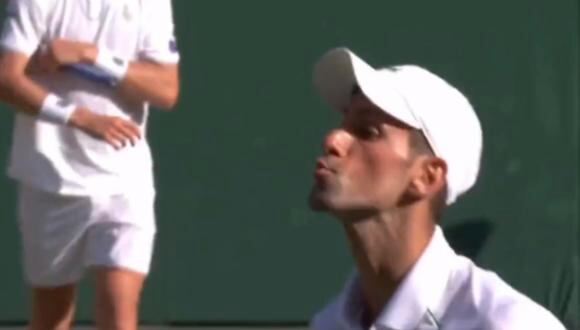 La polémica celebración de Djokovic en Wimbledon 2022. (Foto: difusión)