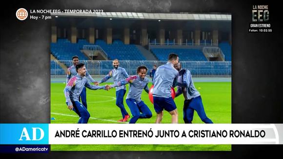 André Carrillo entrena junto a Cristiano Ronaldo