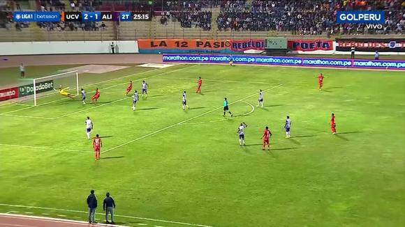 César Vallejo marcó el tercero sobre Alianza Lima en el Mansiche. (Video: GOLPERÚ).