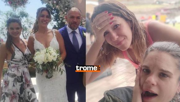 Tilsa Lozano y Natalia Otero juntas antes y después de la boda.
