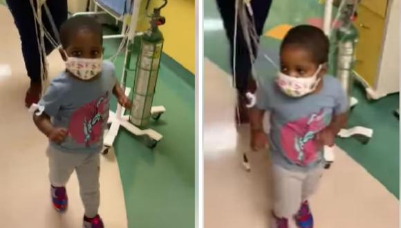 Waylen Blount de tres años, estuvo 8 meses esperando un donante para poder salvar su vida. (Foto: Facebook Joe DiMaggio Children's Hospital)