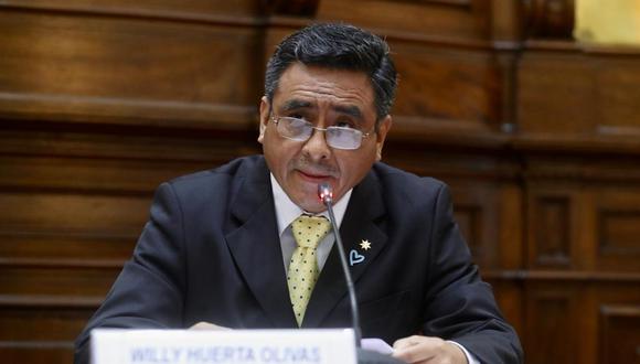 La reconsideración a la moción de censura contra el ministro Willy Huerta fue retirada. Foto: Congreso