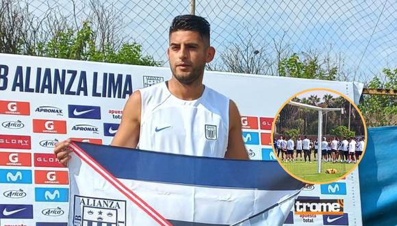 Carlos Zambrano vivió su primer día de trabajos en Alianza Lima  (@clubALoficial)