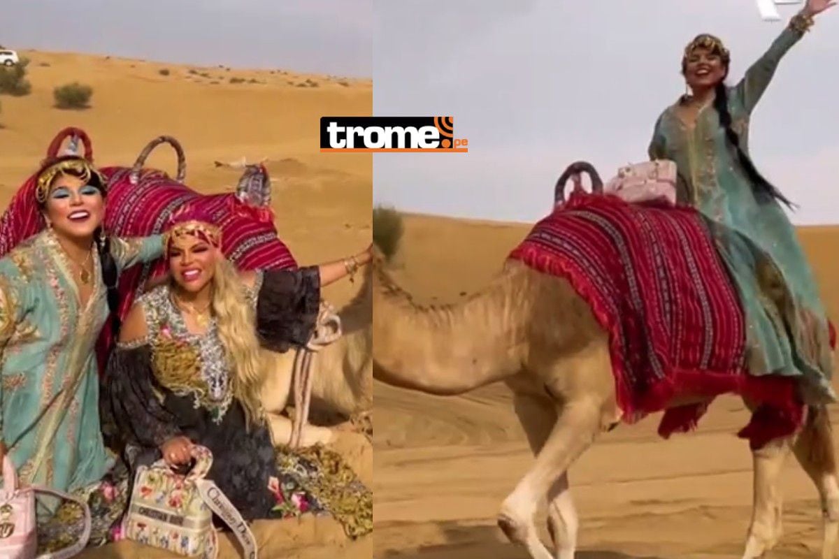 Josetty and Genessis Camel Ride through the Dubai Desert |  VIDEO