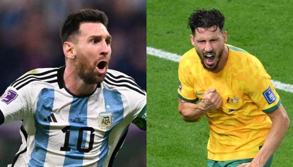 Argentina vs. Australia se enfrentan en el partido del Mundial Qatar 2022. (Foto: AFP)