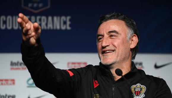 Christophe Galtier dirigió a Niza en la reciente temporada, la 2021-22. (Foto: AFP)