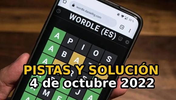 Verifica las pistas y la solución del Wordle español de hoy, martes 4 de octubre de 2022, en los métodos normal, tildes y científico. (Foto: AFP)