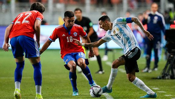 Argentina vs. Chile se enfrentaron por la fecha 15 de las Eliminatorias Qatar 2022. Foto: AFP.