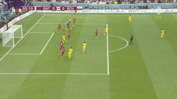 Gol anulado a Enner Valencia en Ecuador vs. Qatar