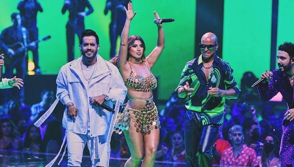 Yahaira Plasencia feliz por su perfomance en los Premios Juventud. (Foto: Instagram)