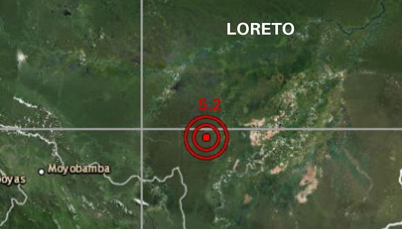 Sismo de magnitud 5.2 se registró en Loreto hace instantes