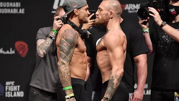 Conor McGregor y Dustin Poirier definirán quién es el mejor entre los dos. (UFC)