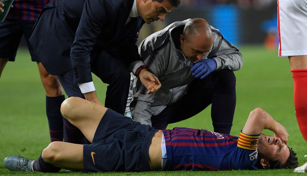 Lionel Messi La escalofriante caída y lesión al brazo derecho del