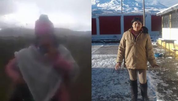 Arequipa: ‘Maestra de las alturas’ camina a más de 4 mil m.s.n.m. para llevar material educativo a sus alumnos | VIDEO