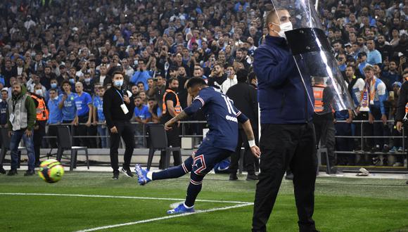 PSG y Olympique de Marsella empataron el clásico francés sin goles. (Foto: AFP)