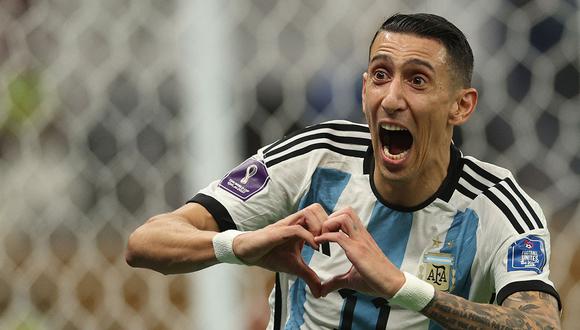 Con gol de Di María, Argentina vence 2-0 a Francia en la final del Mundial. (Foto: AFP)