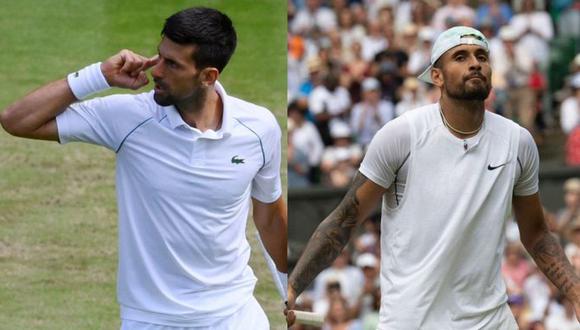 Novak Djokovic y Nick Kyrgios jugarán la final de Wimbledon. (Foto: Agencias)