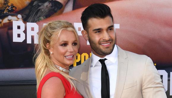 Britney Spears y Sam Asghari se casaron a inicios de junio de este 2022 en una ceremonia privada (Foto: Valerie Macon / AFP)