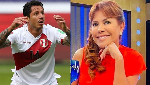 Magaly Medina estará en el partido de la selección peruana ante Colombia. Foto: Composición.