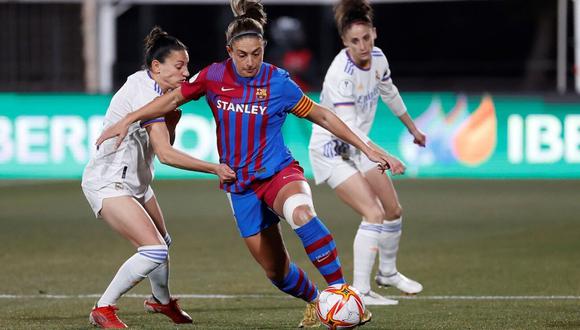Barcelona Femenino vs. Real Madrid Femenino se miden en las semifinales de la Copa de la Reina. (Foto: EFE)