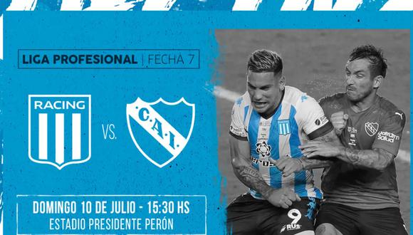 En qué canal transmiten Racing vs. Independiente VIVO EN DIRECTO hoy por Liga Profesional 2022 | DEPORTES | TROME