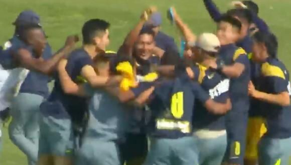 La emotiva celebración de Alianza Lima en el Torneo de Promociones y Reservas. (Foto: captura Nativa)