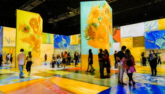 Exposición inmersiva de Vincent Van Gogh será del 1 de marzo al 3 de mayo. (Foto: @beyondvangogh).