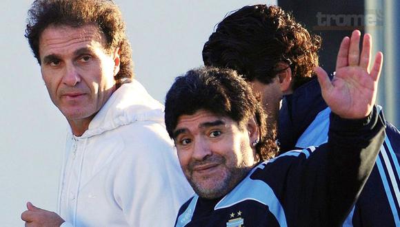 Diego Maradona pidió a Óscar Ruggeri lo acompañe en la selección argentina (Foto: Clarín)