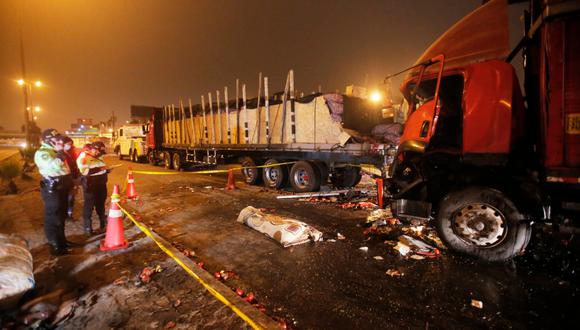 Accidente se produjo esta madrugada en la Panamericana Sur. Foto: César Grados/@photo.gec
