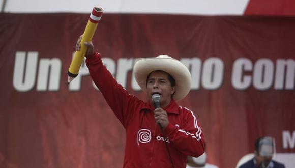 Pedro Castillo, candidato presidencial de Perú Libre.