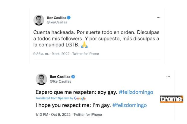 Iker Casilla evitar conflictos con comunidad LGTB con un nuevo tuit (@twitter)