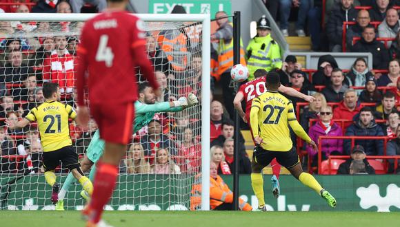 Diogo Jota puso el 1-0 de Liverpool vs. Watford. (Foto: Reuters)