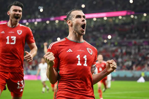 Gareth Bale marcó el 1-1 de Gales vs. Estados Unidos por el Mundial Qatar 2022 (Foto: Getty Images)