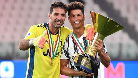 Gianluigi Buffón y Cristiano Ronaldo coincidieron dos temporadas en Juventus. Foto: GettyImages