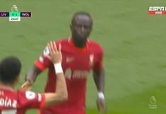 Gol de Liverpool: Sadio Mané anotó el empate 1-1 frente a Wolverhampton | VIDEO