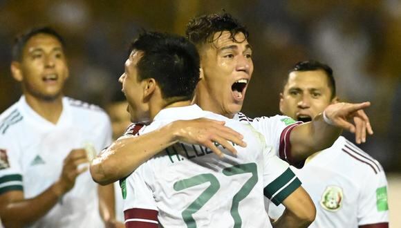México venció a El Salvador por las Eliminatorias y está cerca de la clasificación al Mundial de Catar. (Foto: AFP).