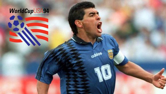 Estados Unidos 1994 fue el último Mundial de Diego Armando Maradona. Foto: Archivo.
