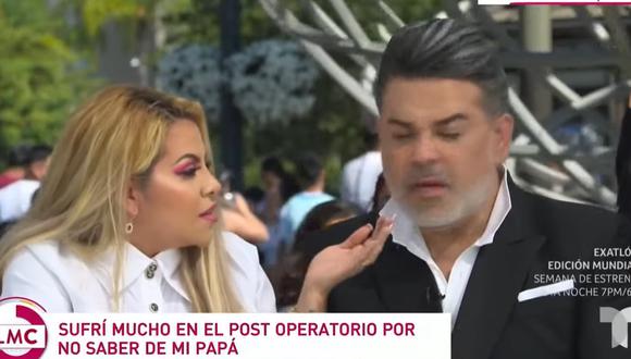 Andrés Hurtado y su hija Josetty Hurtado protagonizan acalorada discusión en vivo en programa de Telemundo. (Foto: captura de video).