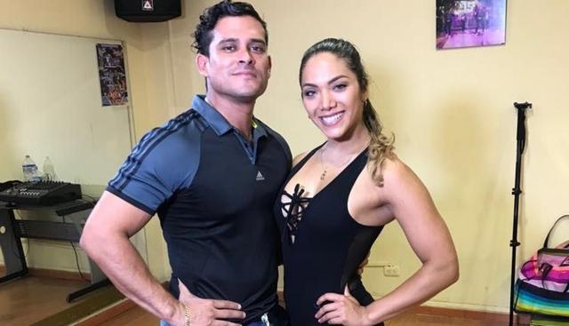 Christian Domínguez e Isabel Acevedo