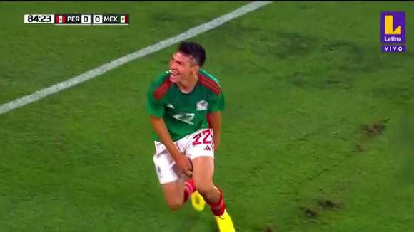 Gol de Hirving Lozano para el 1-0 de México vs. Perú. (Video: Latina)