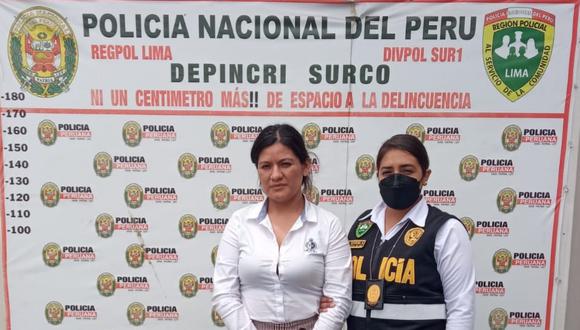 La famosa ‘Viuda Negra, Alexandra Dayanara Oré Morales (28), fue nuevamente detenida. (foto: Mónica Rochabrum/Trome)