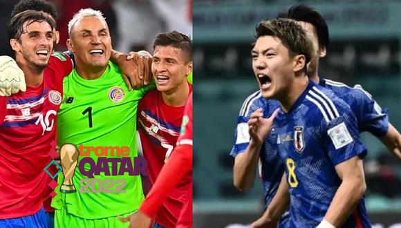 Costa Rica vs. Japón se enfrentan por la segunda fecha dela fase de grupos de Qatar 2022. Foto: Composición.