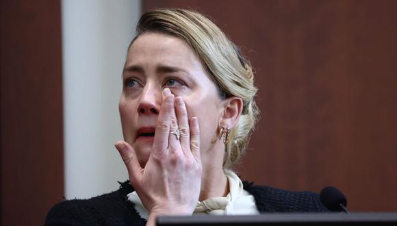 Amber Heard llora durante su testimonio (Foto: EFE)